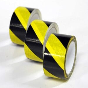 Varoitusteippi 50mm x 33m keltainen/musta